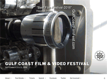 Tablet Screenshot of gulfcoastfilmfest.com